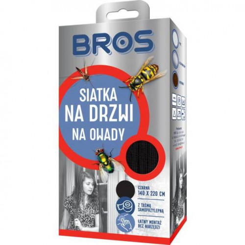 SIATKA NA DRZWI 140X220 CZARNA